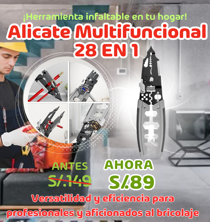 ALICATE MULTIFUNCIONAL 28 EN 1